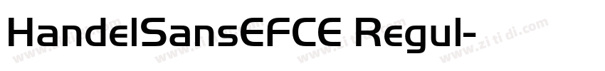 HandelSansEFCE Regul字体转换